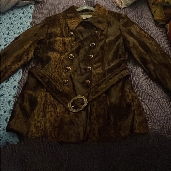 NWO Gorgeous Leopard Calf  Hair Jacket Size Med$1150.00 SOLD - Picture 8 of 11